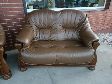 Sprzedam wypoczynek 3,2,1 ze skóry