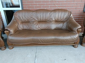 Sprzedam wypoczynek 3,2,1 ze skóry