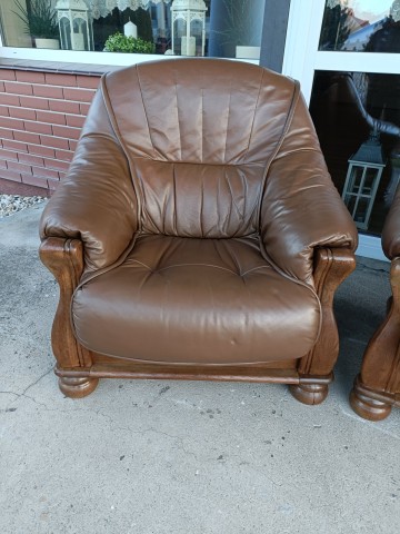 Sprzedam wypoczynek 3,2,1 ze skóry