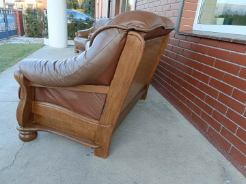 Sprzedam wypoczynek 3,2,1 ze skóry