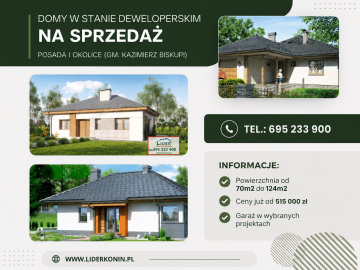 Nowe domy na sprzedaż – Posada, Olesin, Sokółki, Bielawy