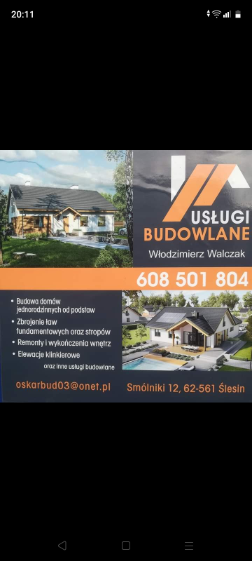 Usługi Budowlane 608-501-804  Wolne Terminy