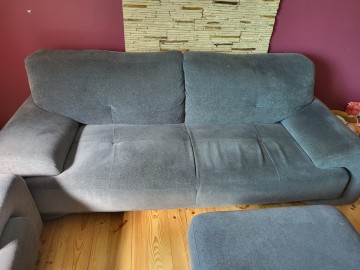 Komplet wypoczynowy 3+2+1 + pufa x2