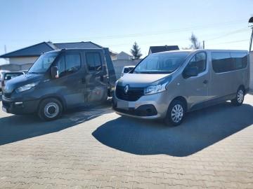 Wynajem bus 9 osobowy Renault Trafic 1.6 DCI autolaweta