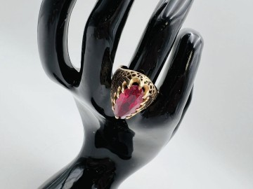 Złoty pierścionek  Pr&oacute;ba 585  Waga: 6.40 g