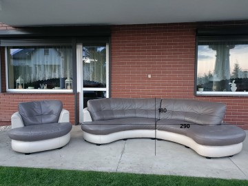 Sprzedam narożnik plus fotel ze skóry