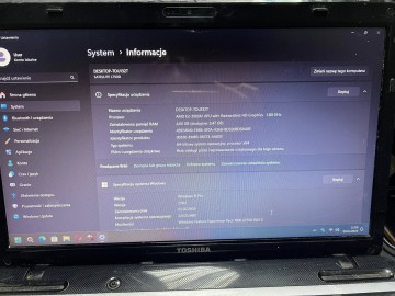Laptop Toshiba Satellite l760d 125 4/230 GB