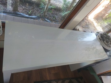 Komoda toaletka IKEA malm biała szkło 140/21 mam 1szt