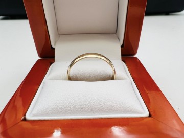 Złota obrączka  Pr&oacute;ba 585  Waga: 2.75 g