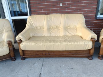 Sprzedam wypoczynek 3,2,1 ze sk&oacute;ry