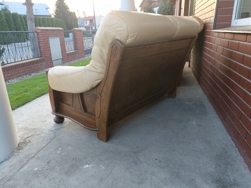 Sprzedam wypoczynek 3,2,1 ze sk&oacute;ry