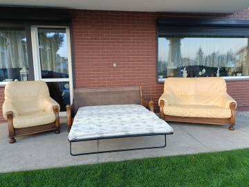 Sprzedam wypoczynek 3,2,1 ze sk&oacute;ry