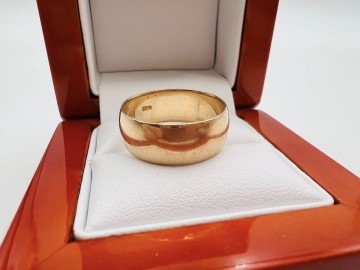 Złota obrączka Próba 585 Waga: 5.22 g