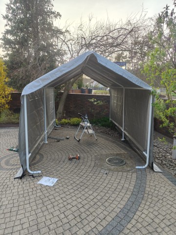 NAMIOT GARAŻ NA KŁADA, MOTOR, ROWERY LUB INNE PRZEDMIOTY