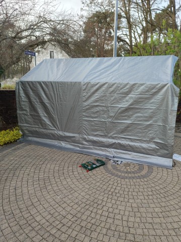 NAMIOT GARAŻ NA KŁADA, MOTOR, ROWERY LUB INNE PRZEDMIOTY