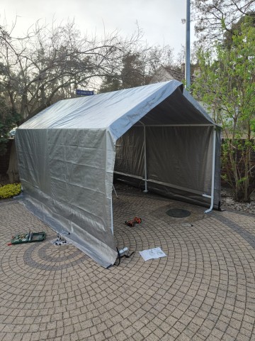 NAMIOT GARAŻ NA KŁADA, MOTOR, ROWERY LUB INNE PRZEDMIOTY