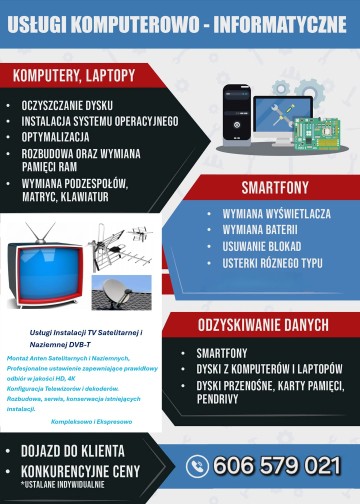 Montaż Anten - Usługi Komputerowe