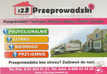 123 Przeprowadzki Polska i Europa szybko i fachowo