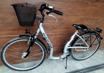 Rower Miejski Damka City Star Line Łabedz Z koszykiem