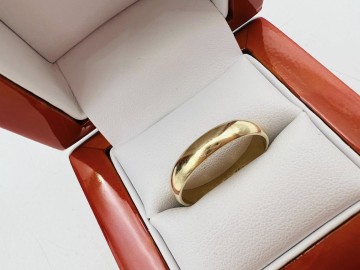 Złota obrączka  Pr&oacute;ba 585 Waga: 3.16 g