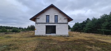 Dom w stanie surowym zamkniętym - Obrębizna, gm. Turek