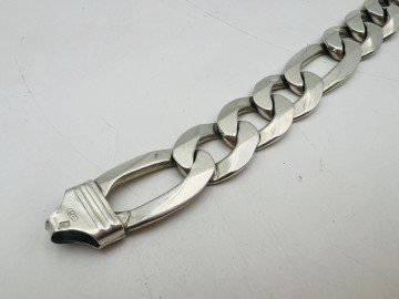 Srebrna bransoletka  Pr&oacute;ba 925  Waga: 51.61 g