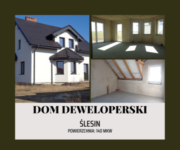 Ślesin &ndash; Dom deweloperski do własnej aranżacji