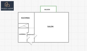 Sprzedam mieszkanie - 32,5 m2 - BALKON - os. Legion&oacute;w, Konin