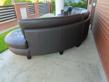 Sprzedam narożnik plus fotel ze sk&oacute;ry