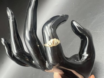 Złoty pierścionek  Pr&oacute;ba 585 Waga: 1.11 g