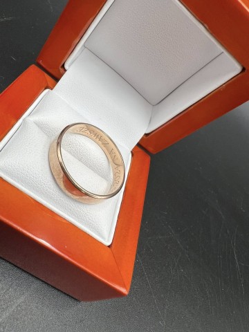 Złota obrączka Próba 585 Waga: 5.58 g