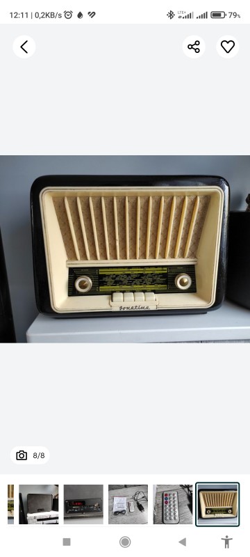 Sprawne stare radio Sonatina na pilota