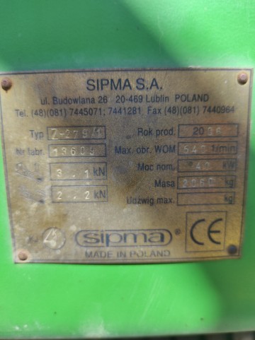 Prasa Sipma Z-279/1 2006r farma 2