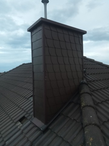 Wykonam obr&oacute;bkę komina struktonitem łuska