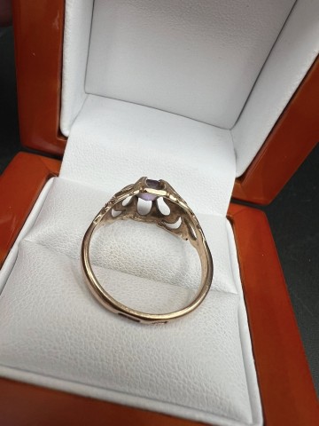 Złoty pierścionek  Pr&oacute;ba 584  Waga: 3.19 g