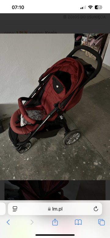 Sprzedam w&oacute;zek spacer&oacute;wkę joie i wiele innych rzeczy dla dzi