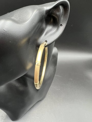 Złote kolczyki koła 14k Próba 585 Waga: 7.78 g