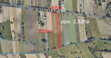 Na sprzedaż: Działka inwestycyjno-rolna przy DK92 – Spławie,