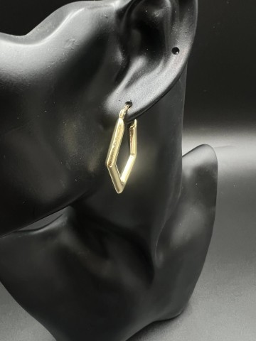 Złote kolczyki Pr&oacute;ba 585 Waga: 3.41