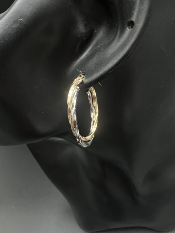 Złote kolczyki Próba 585 Waga: 2.58 g