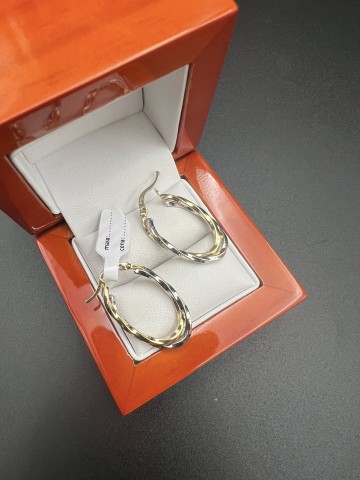 Złote kolczyki Próba 585 Waga: 2.58 g