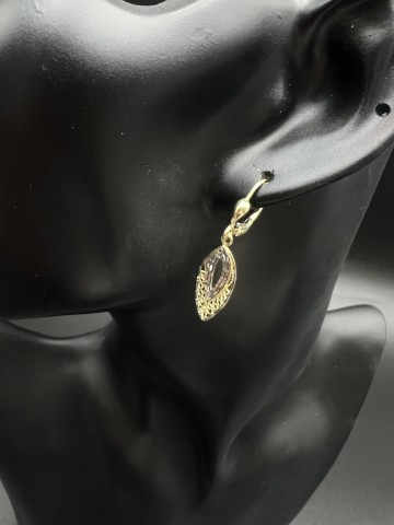 Złote kolczyki Pr&oacute;ba 585 Waga: 2.28 g