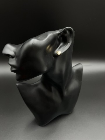 Złote kolczyki Pr&oacute;ba 585 Waga: 1.39 g