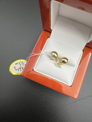 Złote kolczyki Próba 585 Waga: 1.61 g