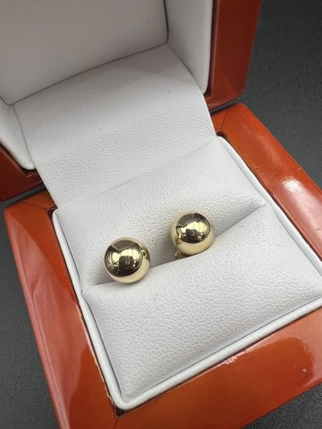 Złote kolczyki Próba 585 Waga: 1.61 g