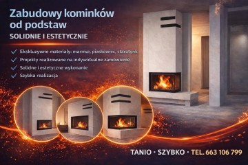 Zabudowy komink&oacute;w od podstaw &ndash; solidnie i estetycznie