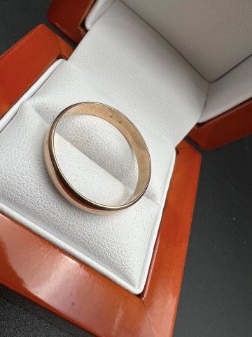 Złota obrączka 14k Pr&oacute;ba 585 Waga: 3.16 g