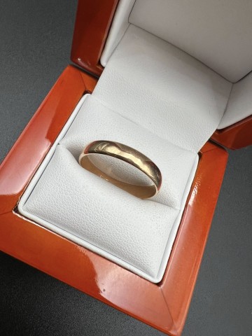 Złota obrączka 14k Pr&oacute;ba 585 Waga: 3.16 g