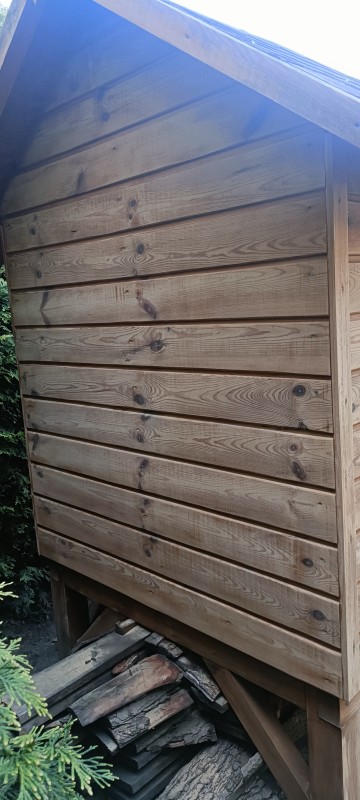 Domek drewniany widoczny na zdjęciach -Sosnowy- Konin 1500zl