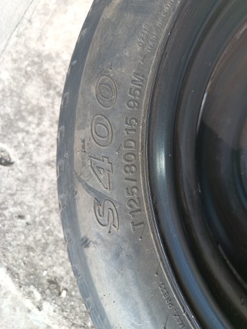 KOŁO DOJAZDOWE T125/80/D15